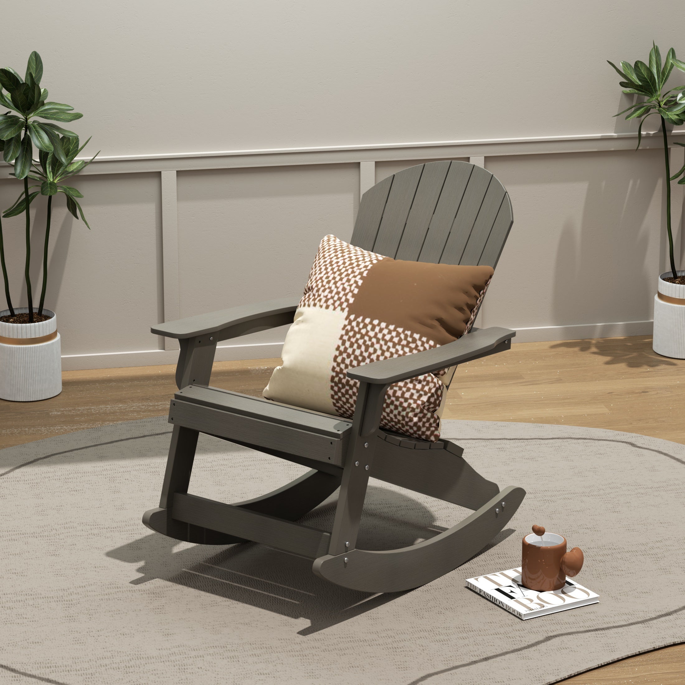 Tuscany Outdoor Patio All-weather Adirondack Rocking Chair