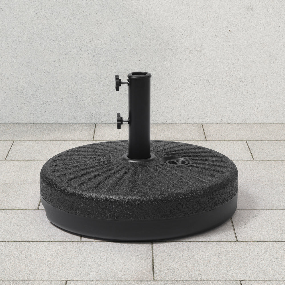 Easten 20" diameter round hard plastic free standing umbrella base