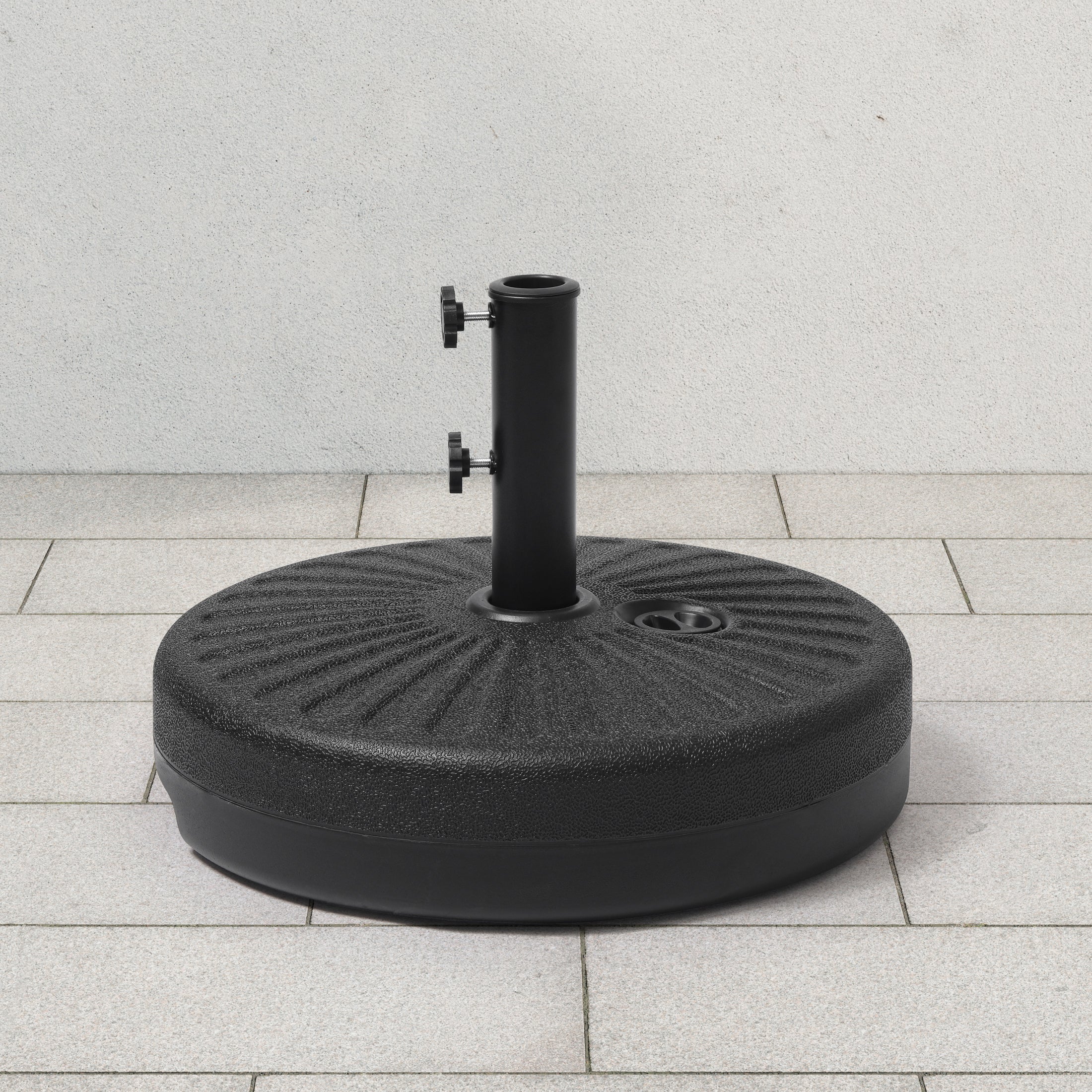 Easten 20" diameter round hard plastic free standing umbrella base