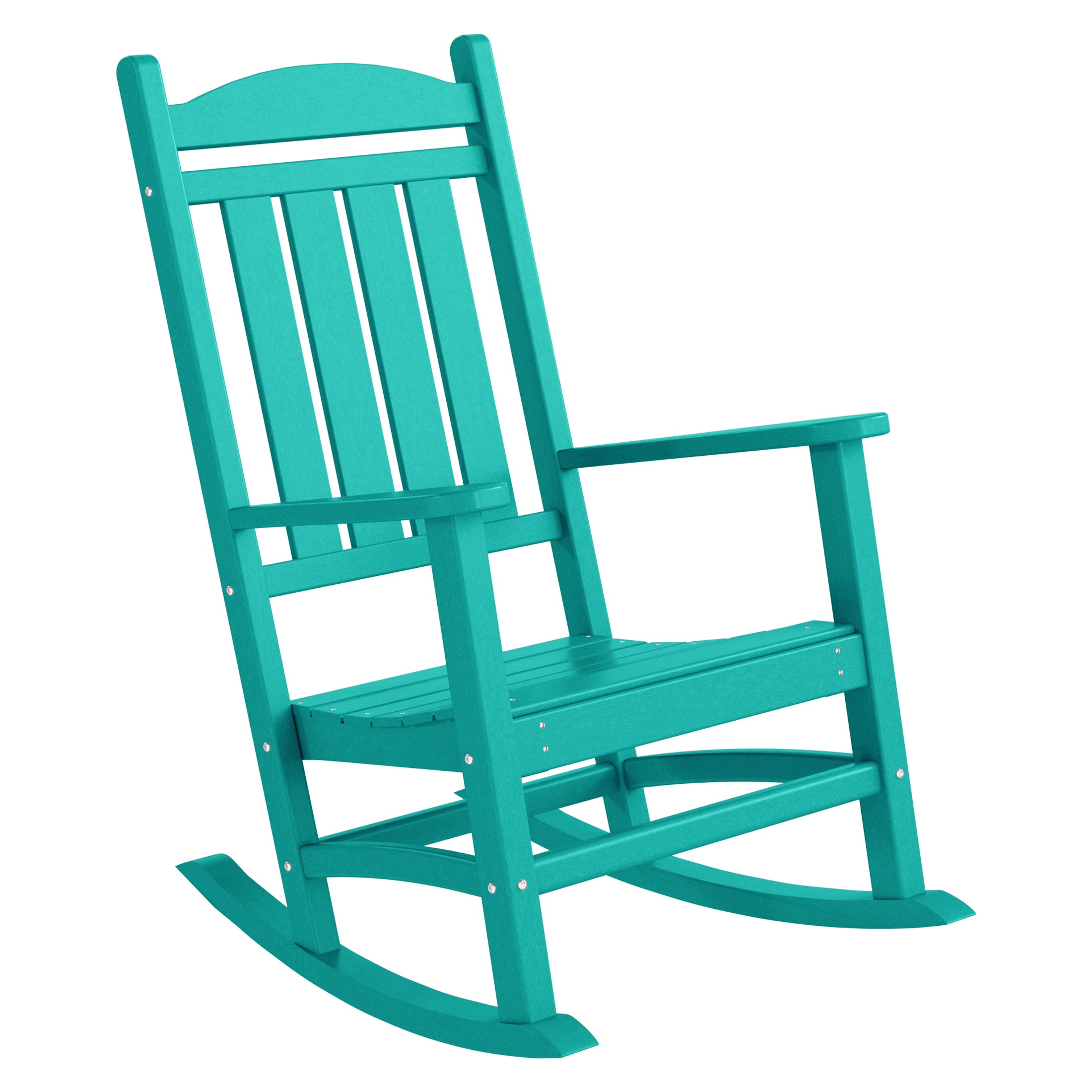 Malibu 5-Piece HDPE Outdoor Patio Furniture Couch and Rocking Chair Set