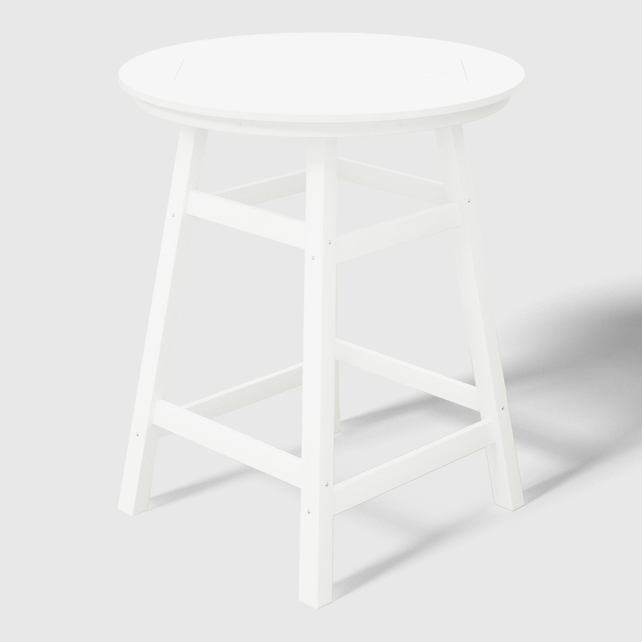 Malibu Outdoor 35" HDPE Round Patio Counter Height Bar Table