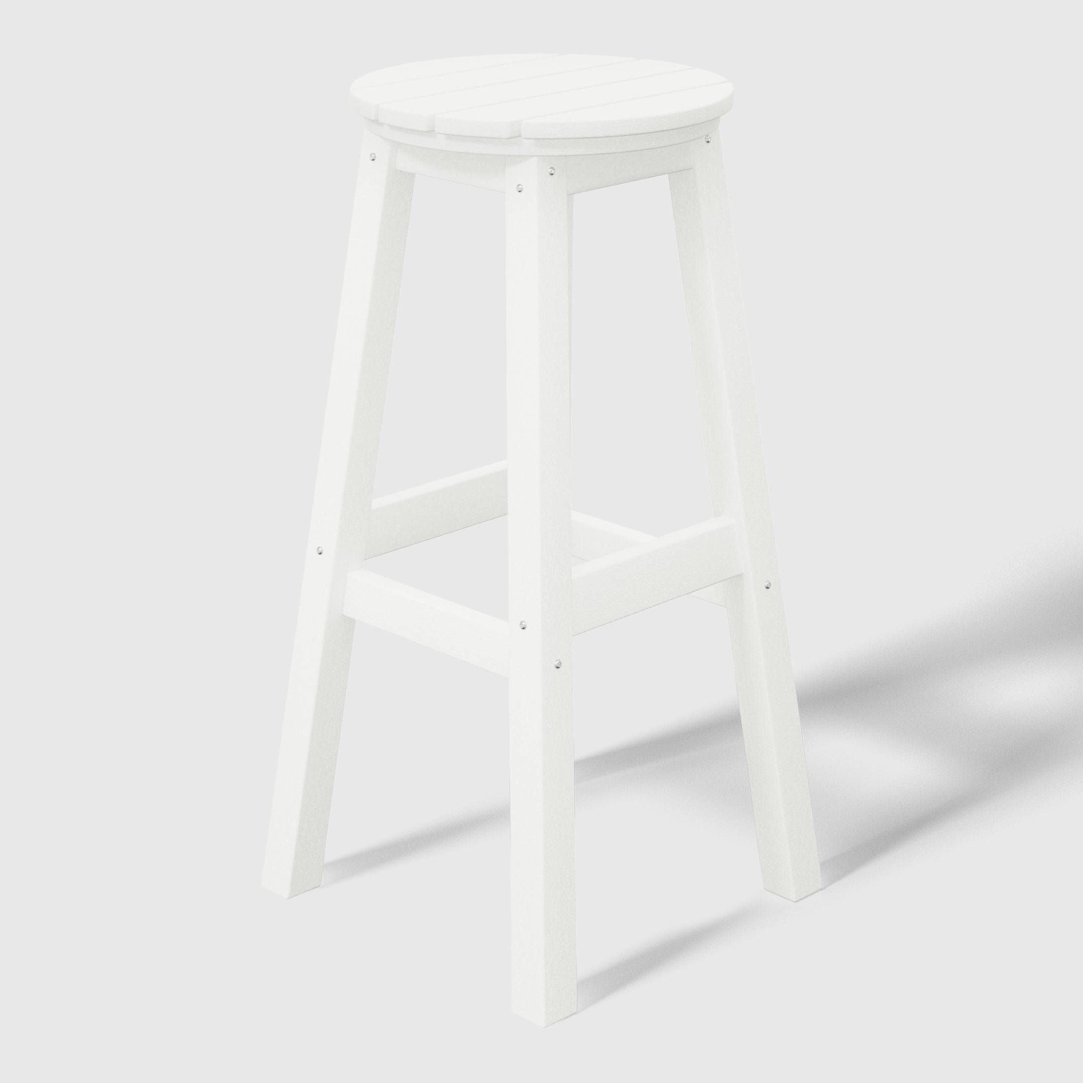 Malibu 29" HDPE Outdoor Patio Round Bar Stool