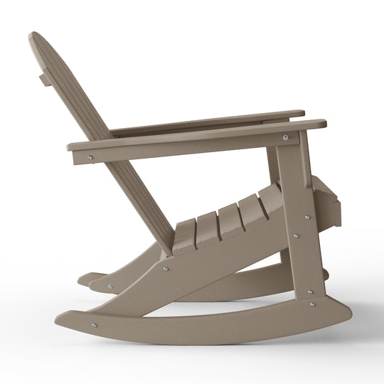 Malibu 2 piece set Outdoor / Patio Poly Adirondack rocking chairs ( 2 seater )