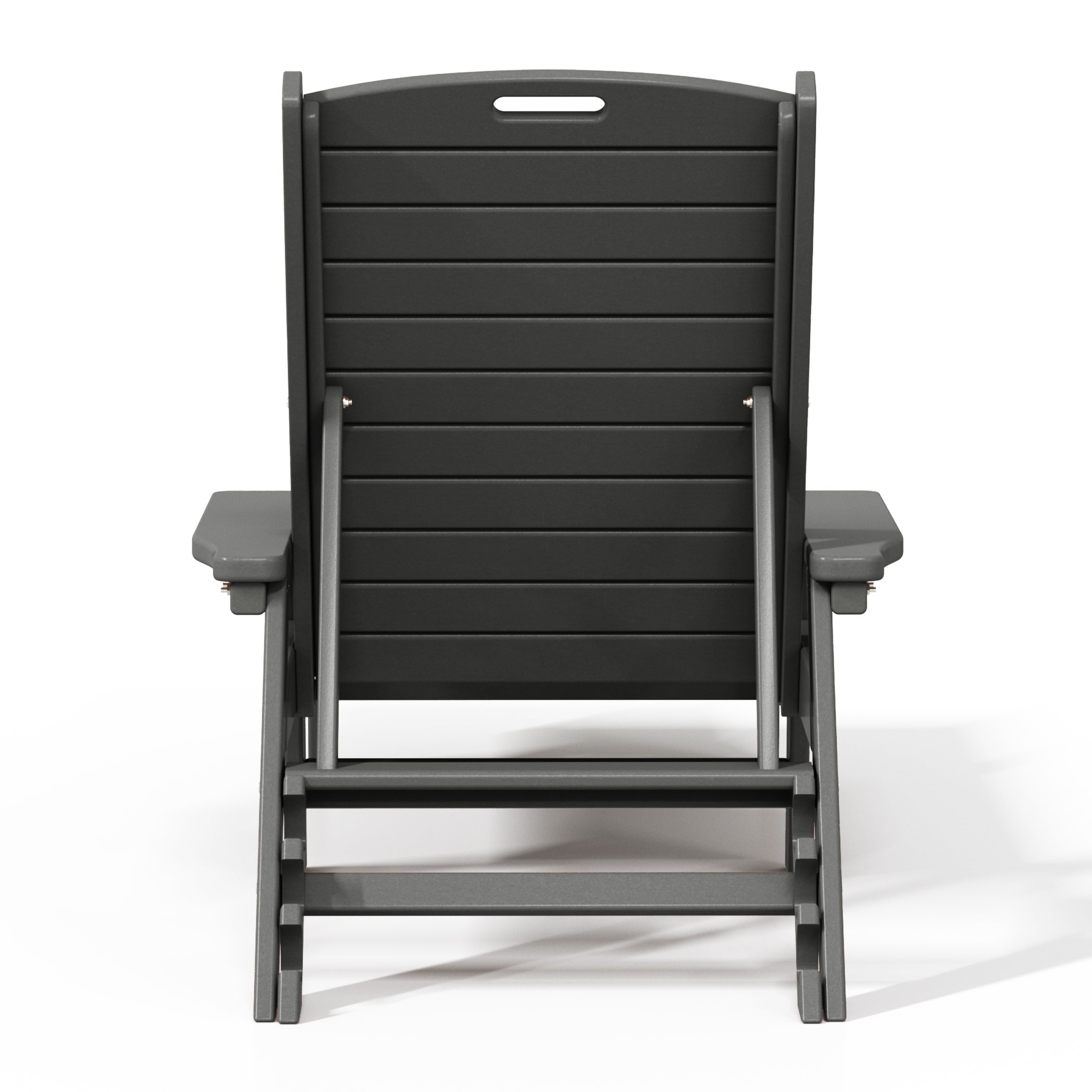 Malibu Poly Reclining Chaise Lounge Set With Table