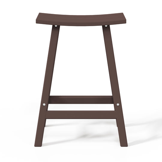 Malibu 24" height Outdoor / Patio Saddle bar stool