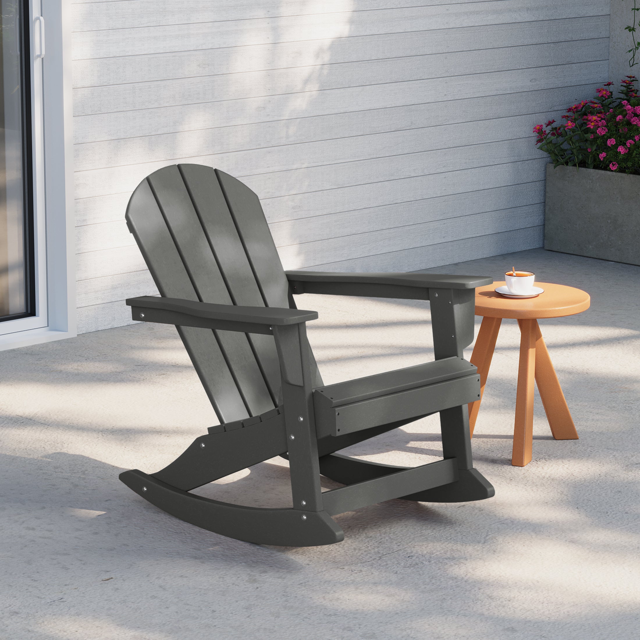 Malibu Outdoor / Patio Poly Adirondack rocking chair