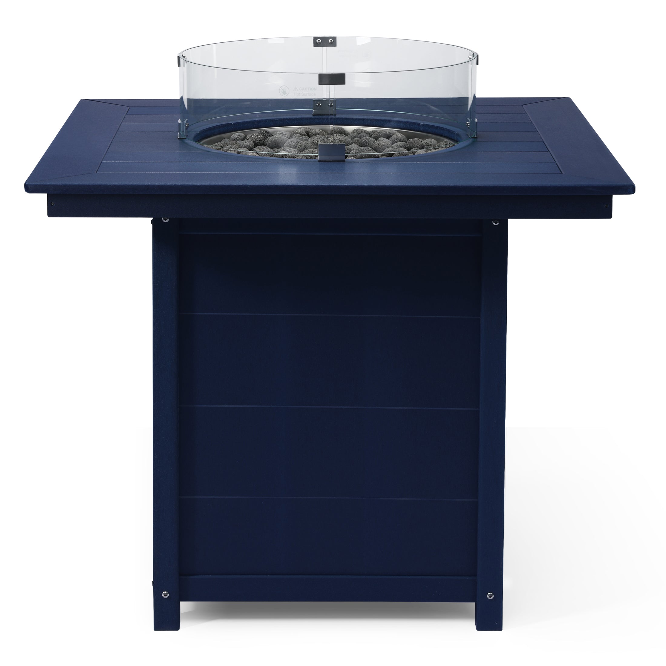 Helios 42" Modern Outdoor Patio Gas Propane Square Fire Pit Table