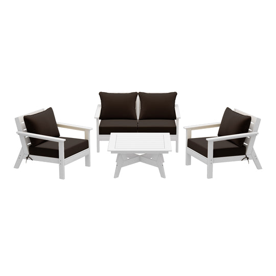 Avalon Outdoor 5-Piece Modular Sectional Patio Furniture Sofa Set
