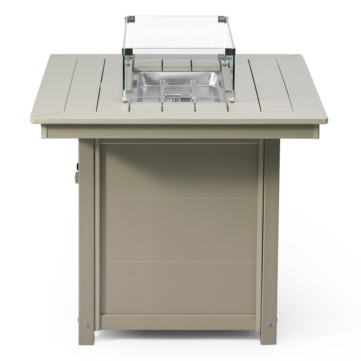 Helios 46" Modern Outdoor Patio Gas Propane Rectangular Fire Pit Table