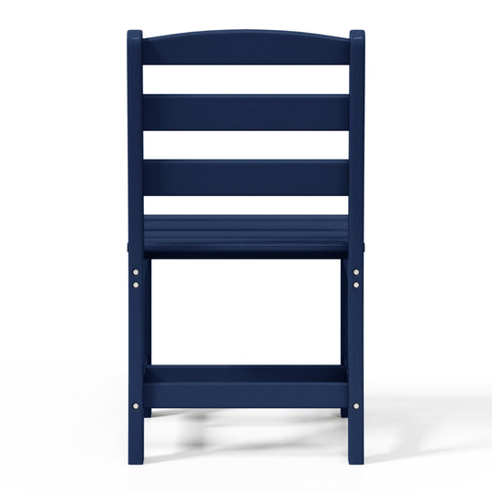 Ashore Outdoor HDPE Patio Classic Armless Dining Side Chair