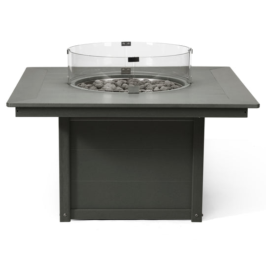 Helios 42" Modern Outdoor Patio Propane Square Fire Pit Table