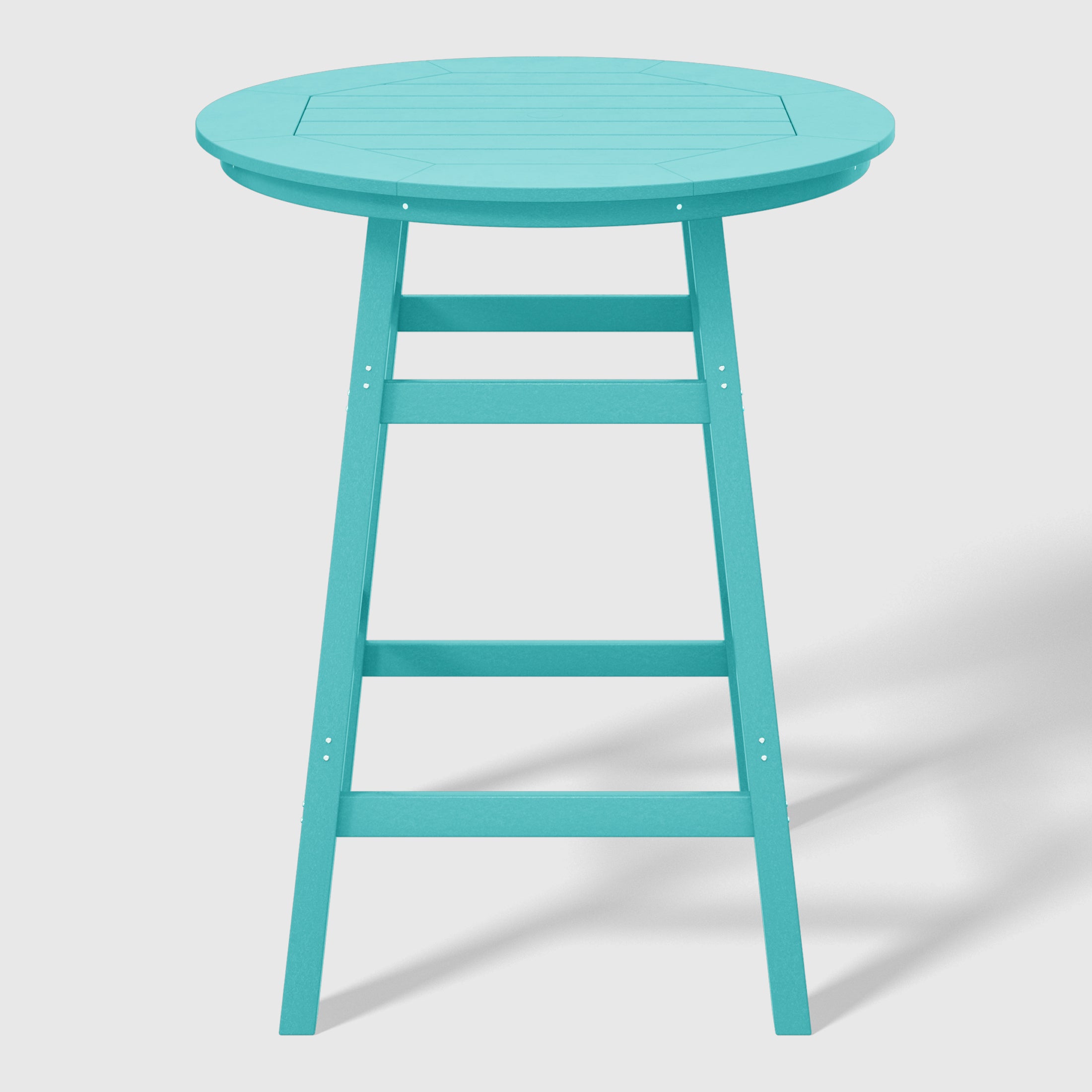 Malibu 5-Piece HDPE Outdoor Patio Dining Bar Bistro Table Set with Bar Stools
