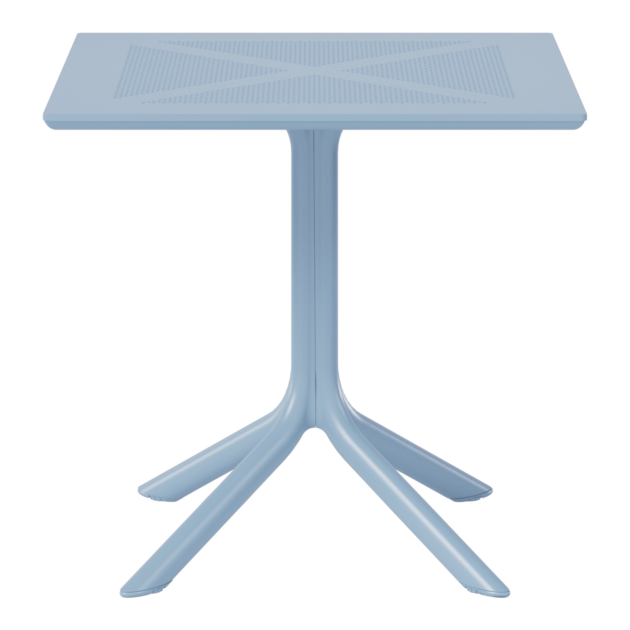 Playa 31.5" Square Plastic Outdoor Patio Dining Table for 4