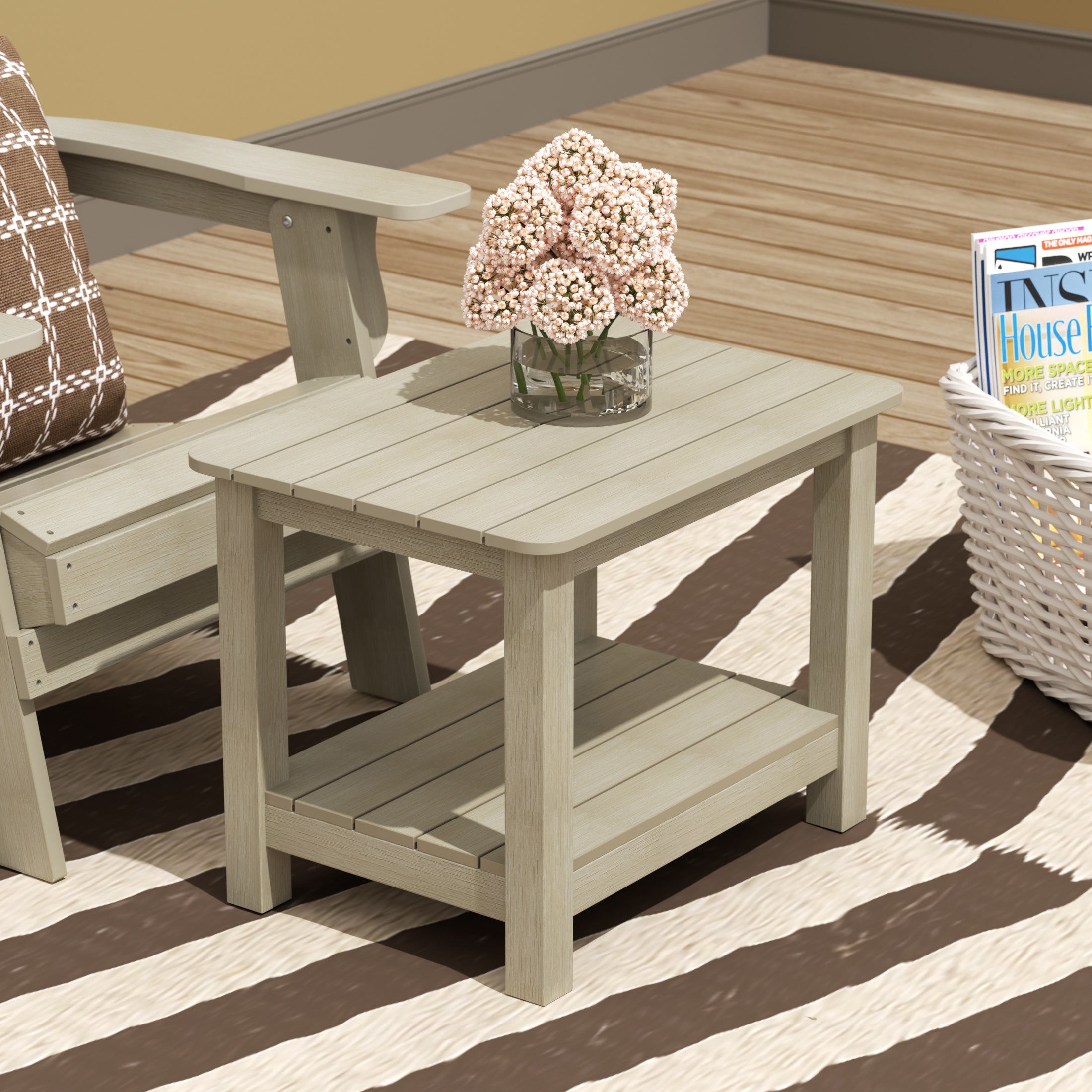 Tuscany Outdoor Patio All-weather Modern Side Table