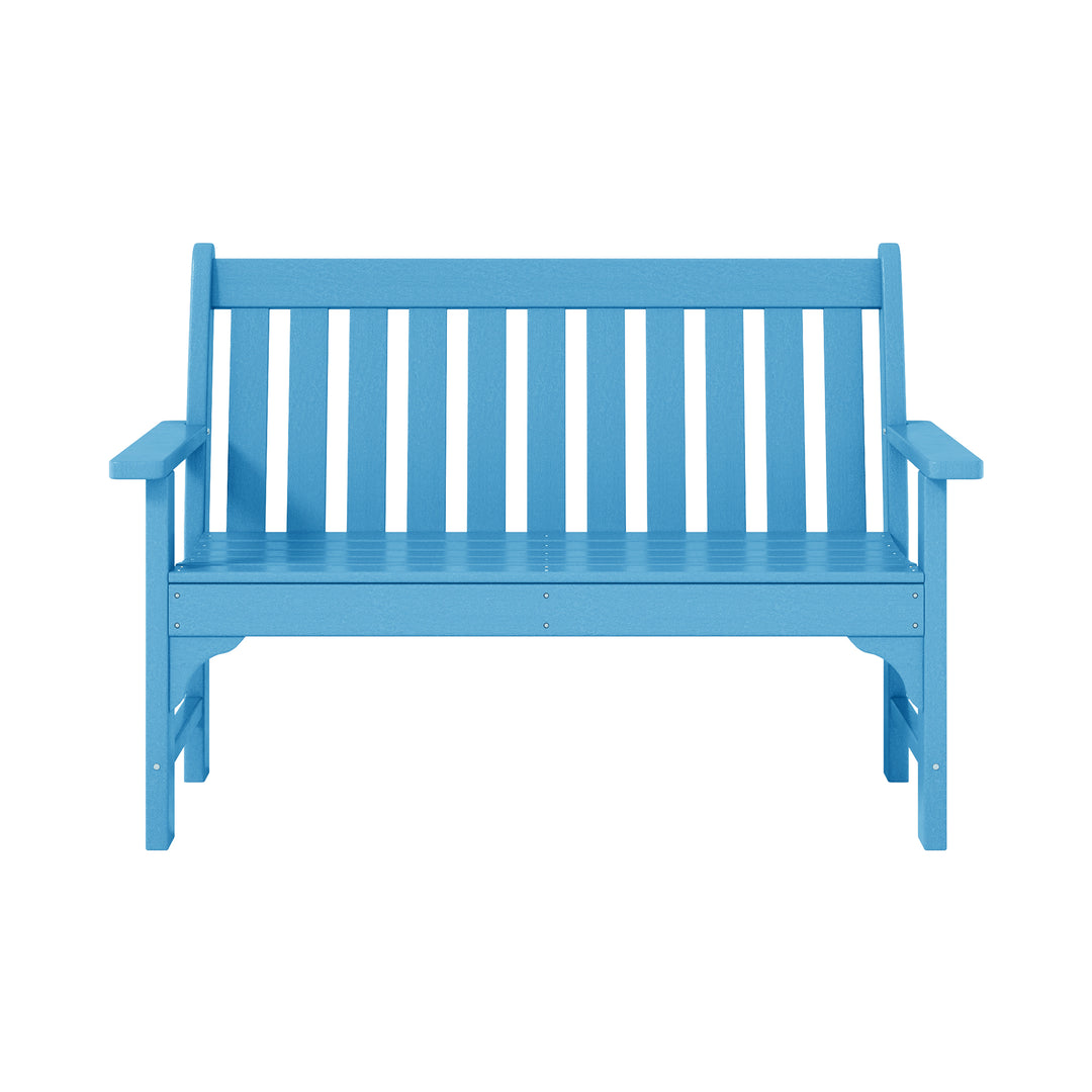 Malibu 3-Piece HDPE Outdoor Patio Furniture Couch and Coffee Table Set