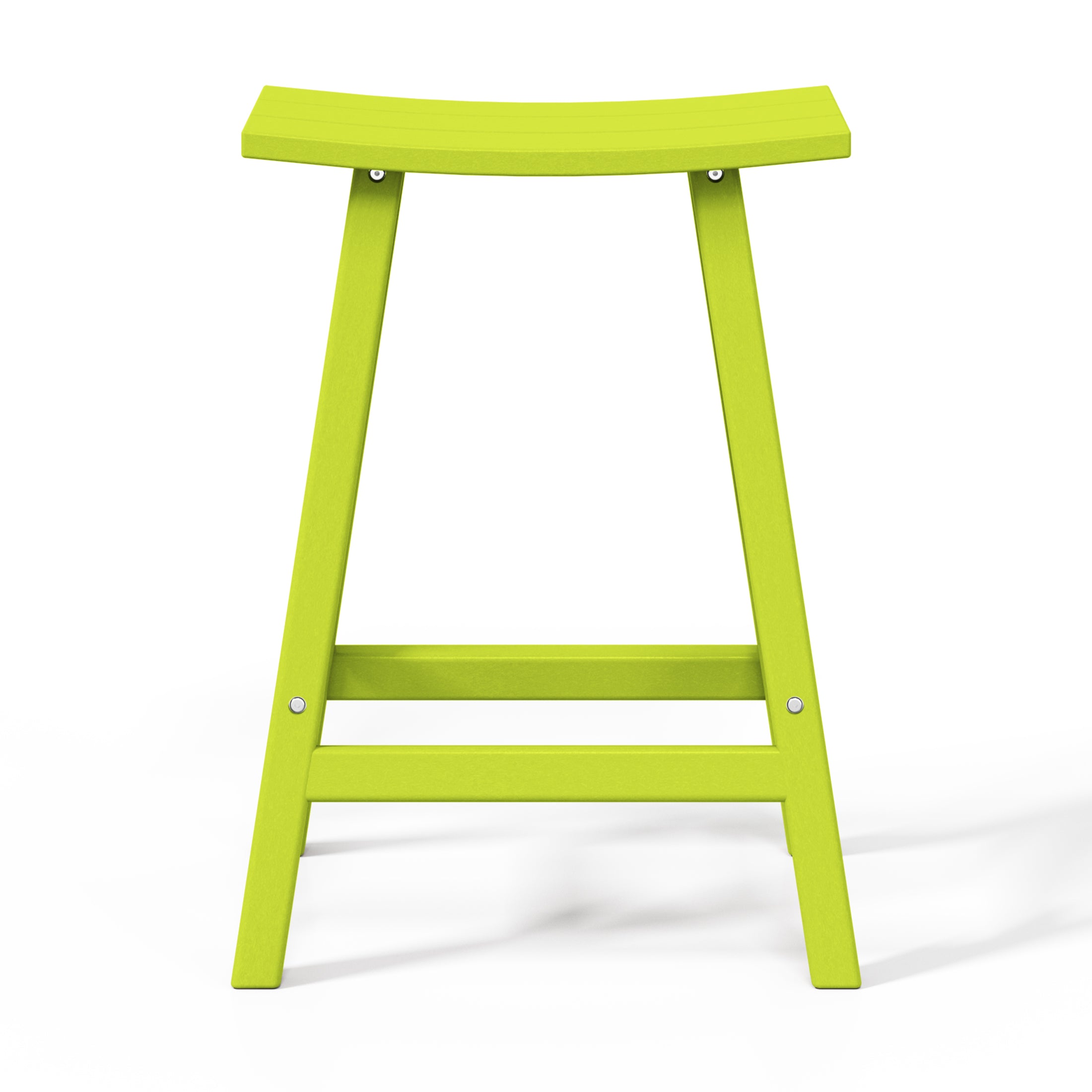 Malibu 24" HDPE Outdoor Patio Counter Height Bar Stools (Set of 3)