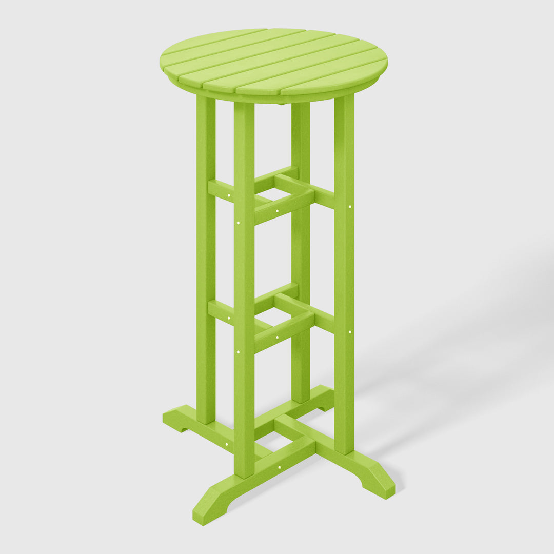 Malibu Outdoor Patio Bar Height Table and Bar Stool 3-Piece Dining Set