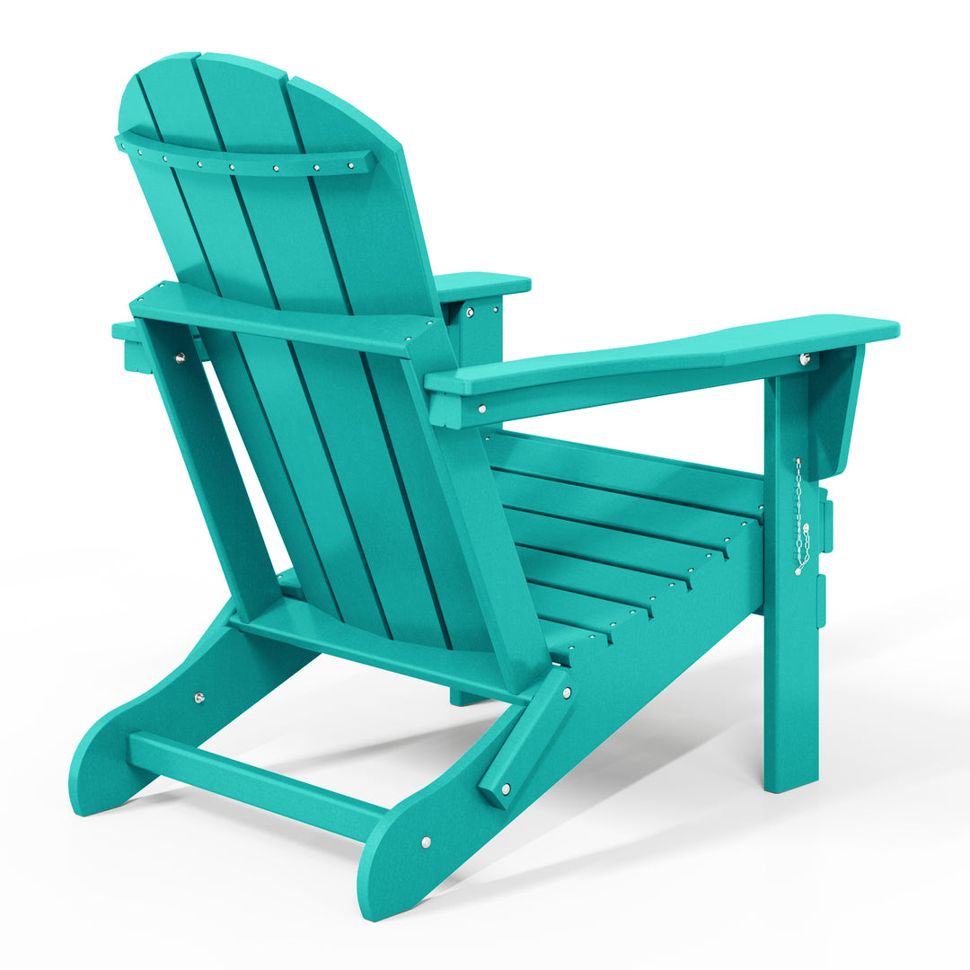 Malibu Outdoor Folding Poly Adirondack Chair (Set of 8)
