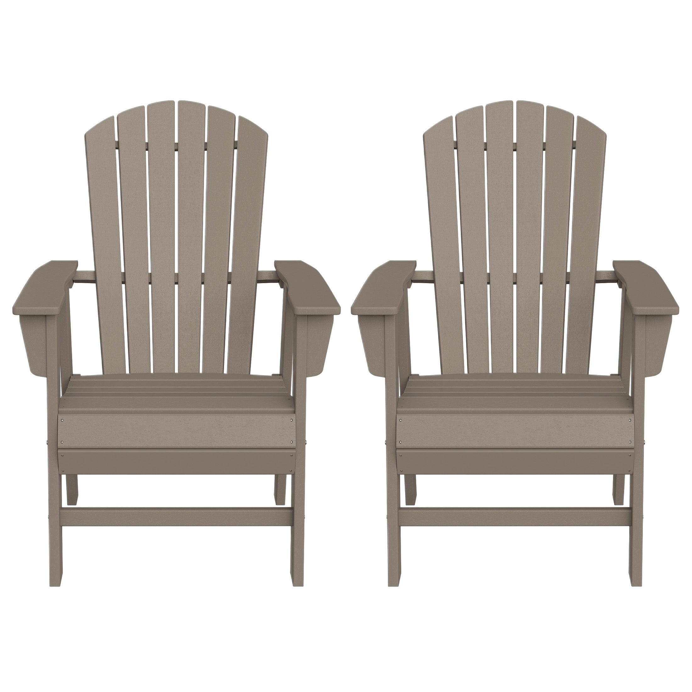 Dylan Outdoor Modern HDPE Adirondack Patio Dining Chairs (Set of 2)