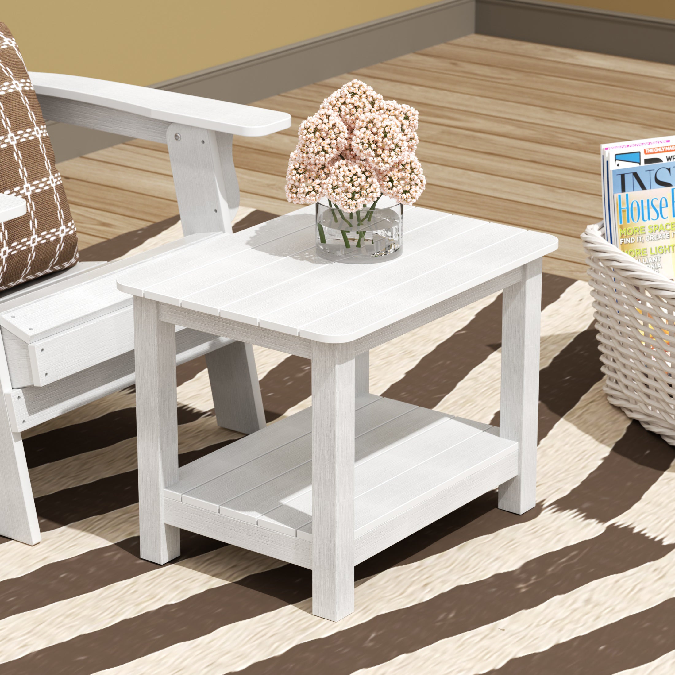 Tuscany Outdoor Patio All-weather Modern Side Table