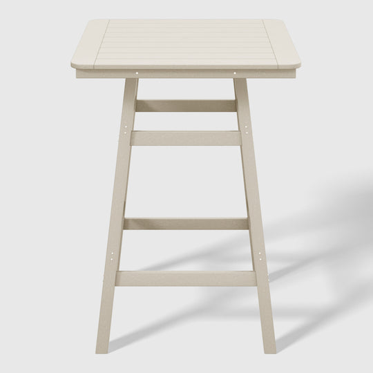 Malibu 5-Piece HDPE Outdoor Patio Dining Bar Bistro Table Set with Bar Stools