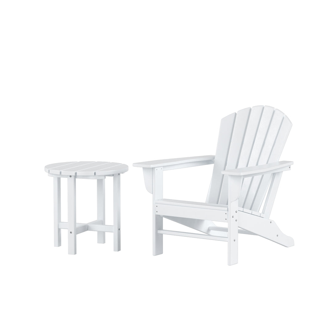 Dylan Outdoor Adirondack Chair with Side Table Set