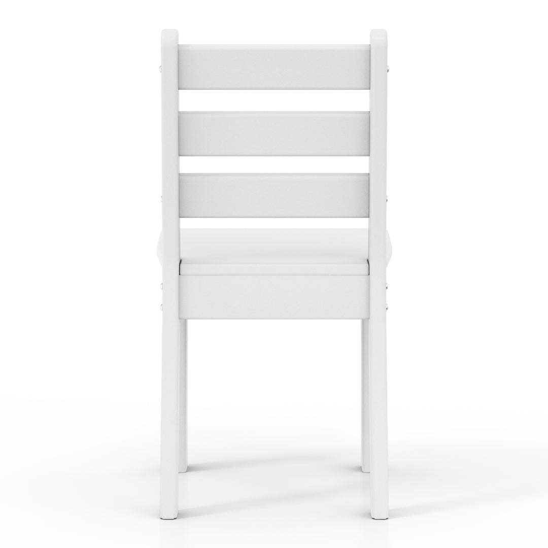 Treehouse Outdoor HDPE Kids Plastic Toddler Dining Chair (Set of Two)