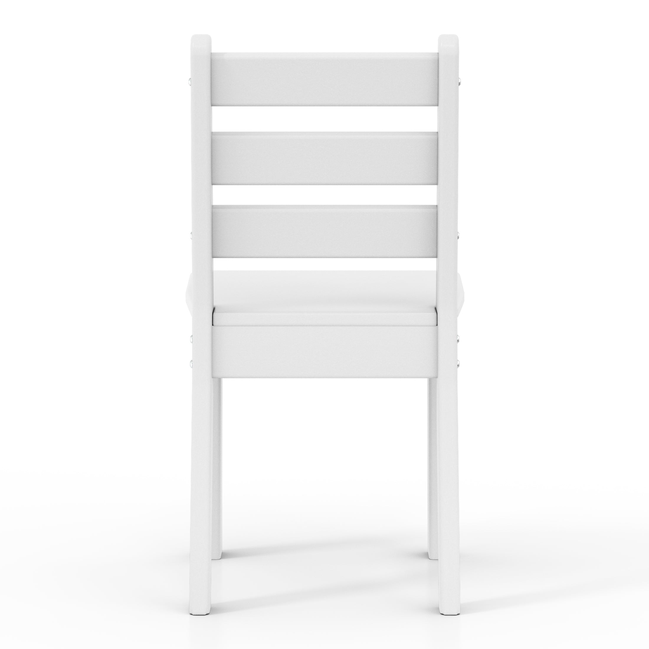 Treehouse Outdoor HDPE Kids Plastic Toddler Dining Chair (Set of Two)