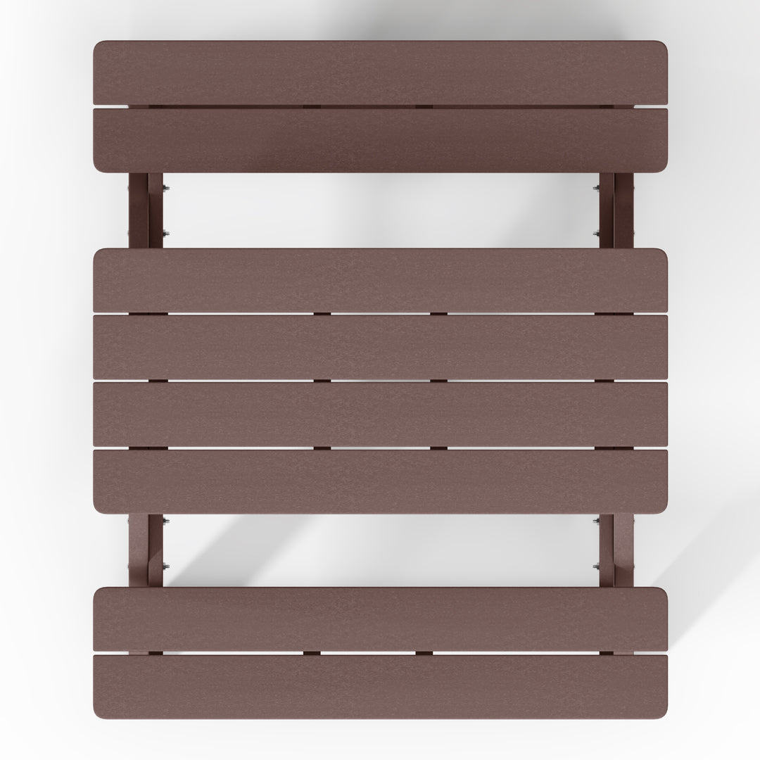 Malibu Outdoor Patio Kids HDPE Plastic Picnic Bench Table