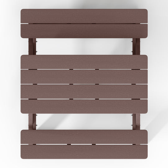 Malibu Outdoor Patio Kids HDPE Plastic Picnic Bench Table
