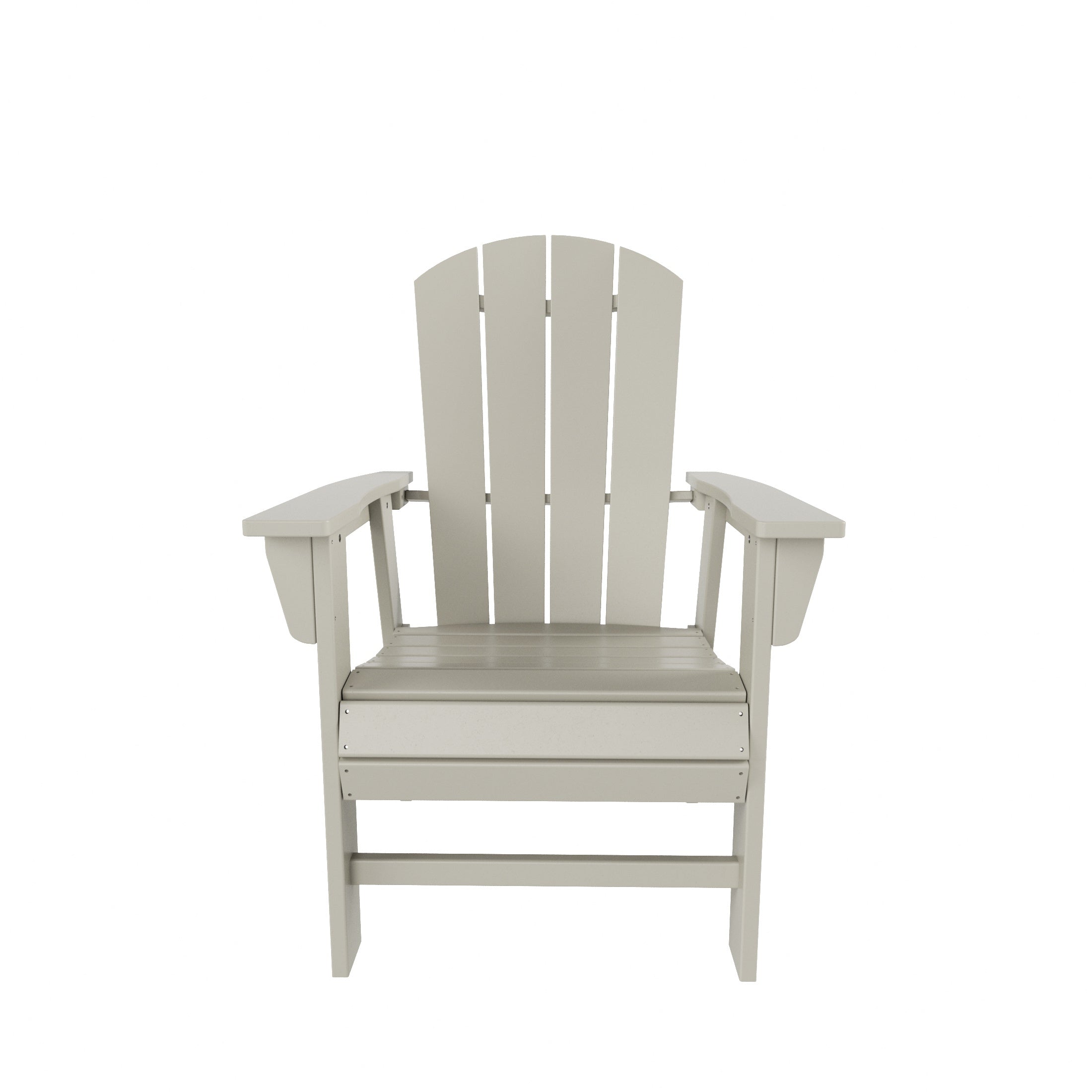 Malibu Outdoor Patio HDPE Plastic Adirondack Dining Chair