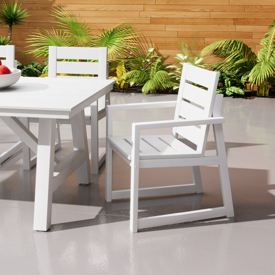 Cape May HDPE Outdoor Patio Dining Arm Chair