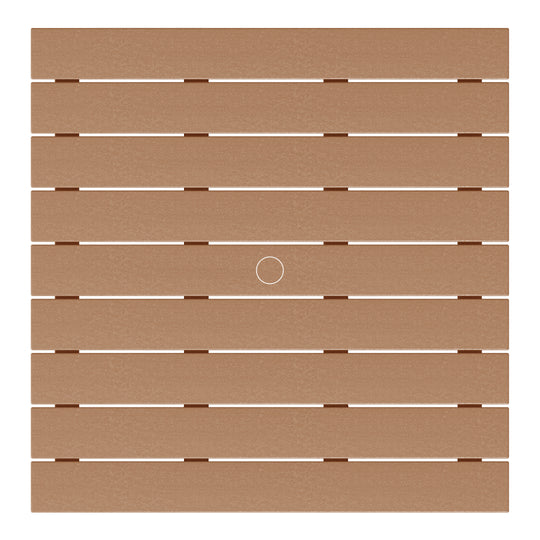 Malibu Kids 5-Piece HDPE Outdoor Square Patio Dining Table and Chairs Set