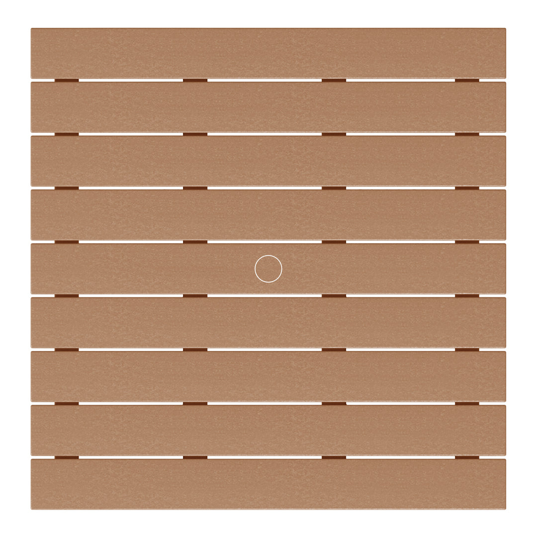 Malibu Kids Outdoor Patio Furniture HDPE Square Dining Table