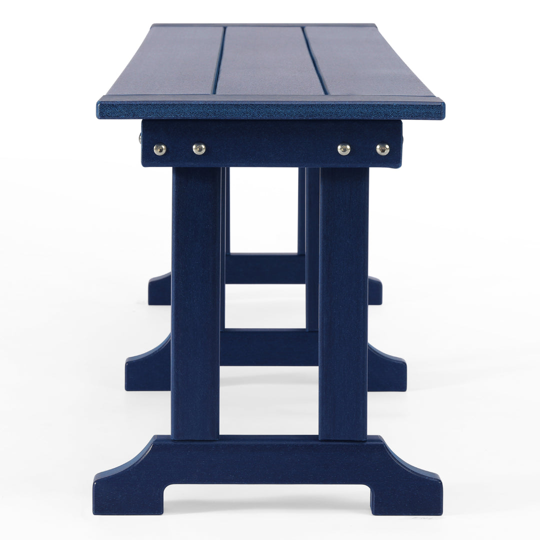 Malibu 65" Outdoor Patio Trestle Dining Bench