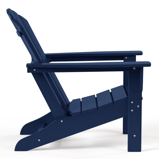Dylan Outdoor Adirondack Chair With Ottoman And Side Table 3-Piece Set