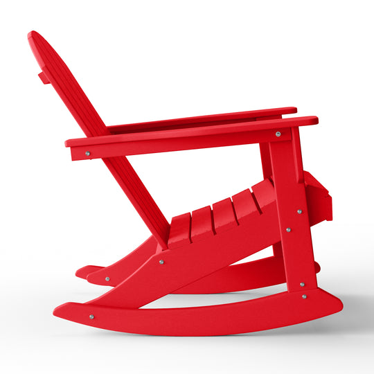 Malibu 2 piece set Outdoor / Patio Poly Adirondack rocking chairs ( 2 seater )