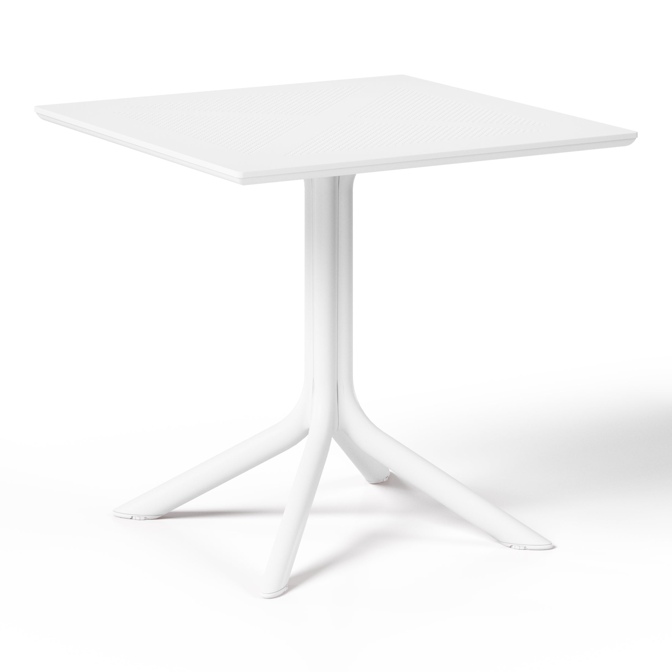 Playa 31.5" Square Plastic Outdoor Patio Dining Table for 4