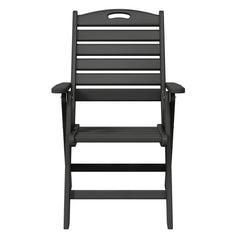 Malibu HDPE Adjustable Highback Folding Patio Dining Chair