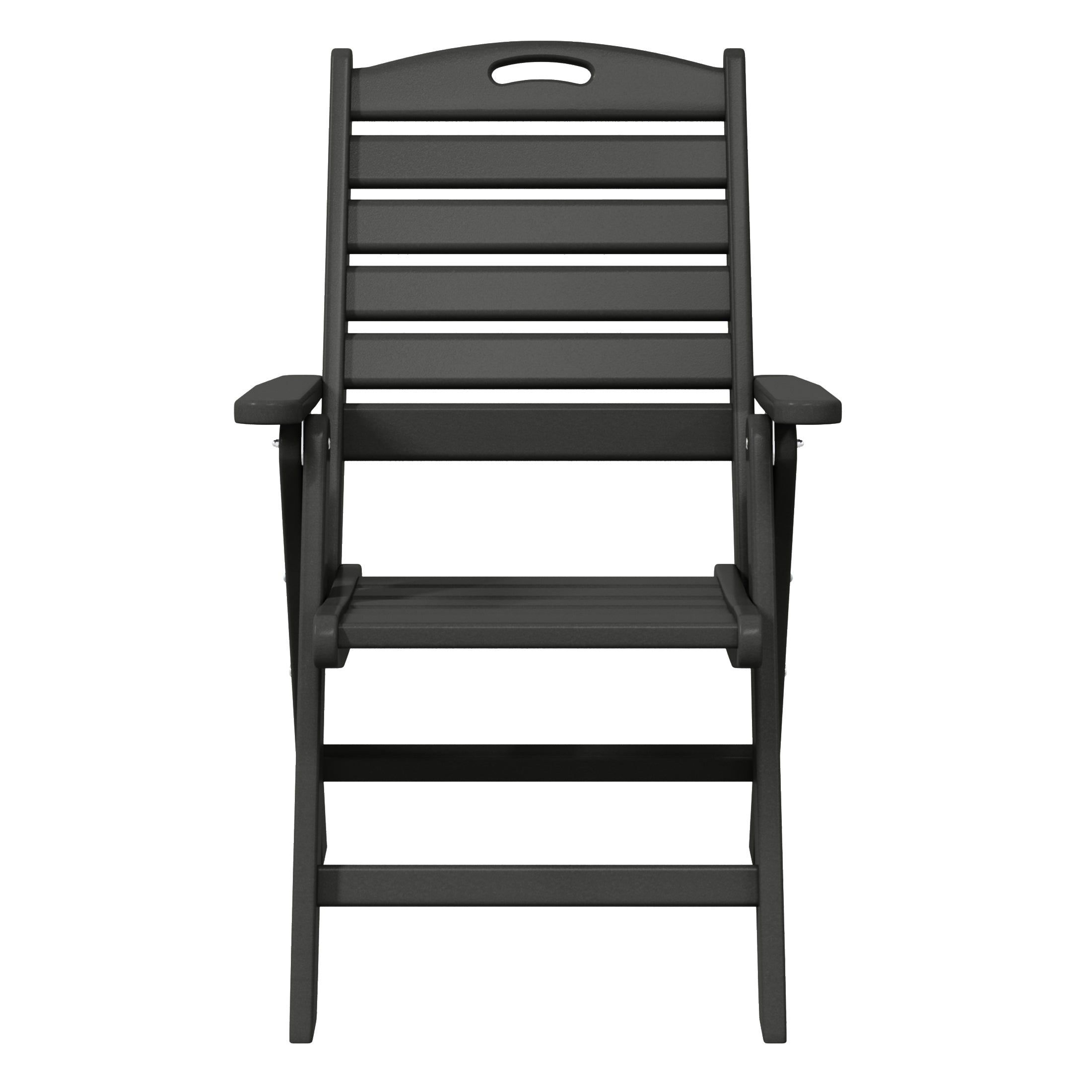 Azura HDPE Adjustable Highback Folding Outdoor Patio Dining Chairs Set of 2