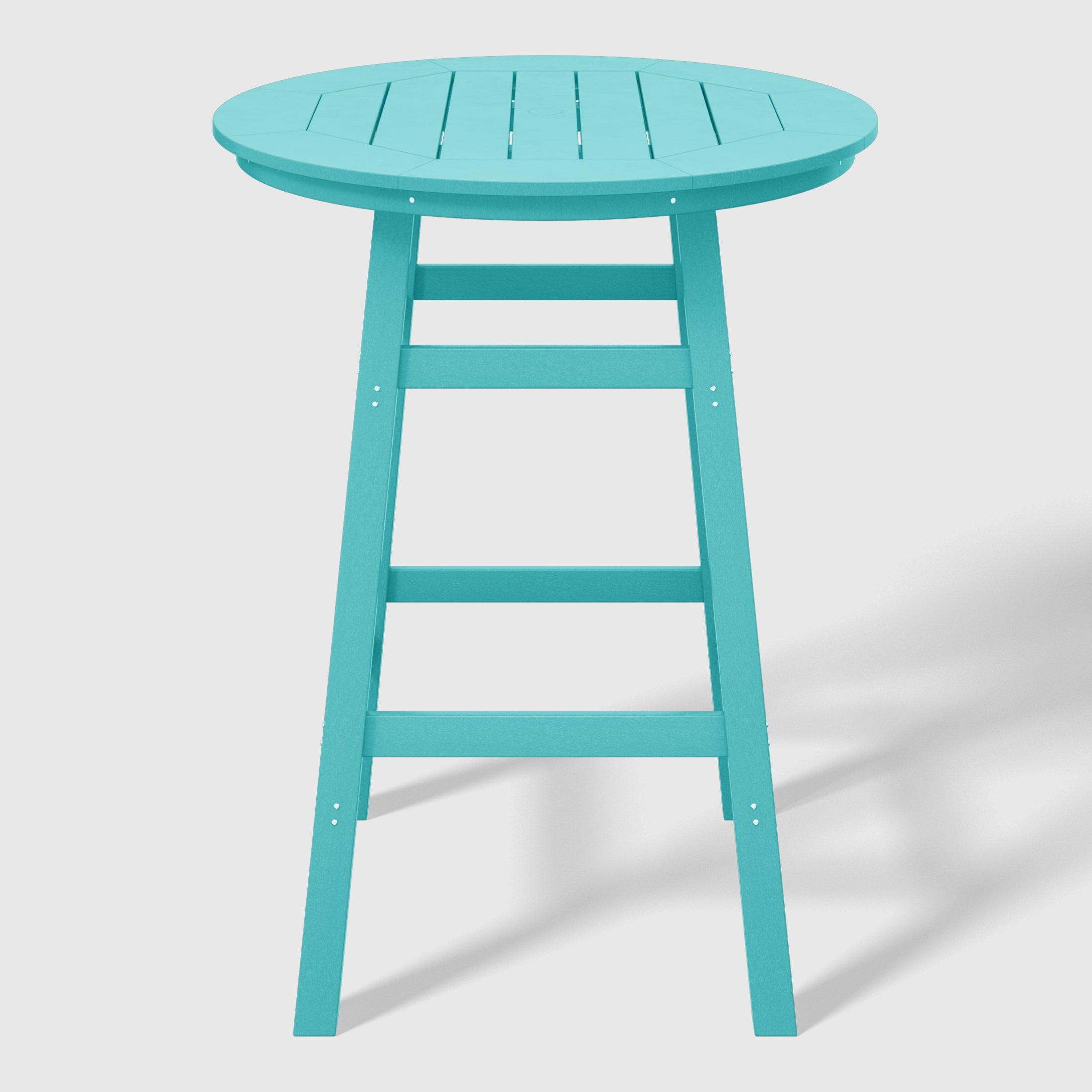 Malibu Outdoor 35" HDPE Round Patio Bar Height Table