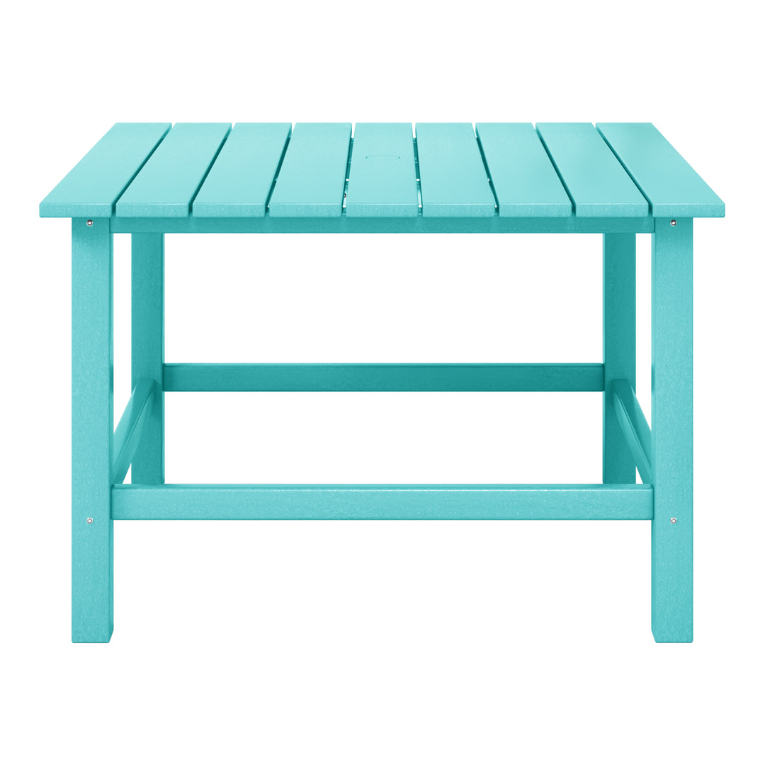 Malibu Kids Outdoor Patio Furniture HDPE Square Dining Table