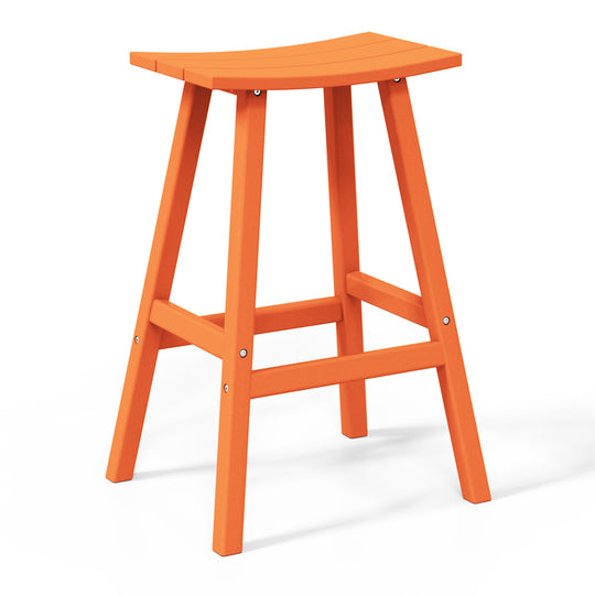 Malibu 2 piece set of 29" height Outdoor / Patio Saddle bar stools