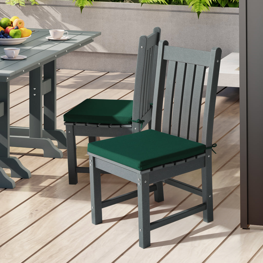 Solace Outdoor Patio Kitchen Dining Chair Seat Cushions (Set of 4)