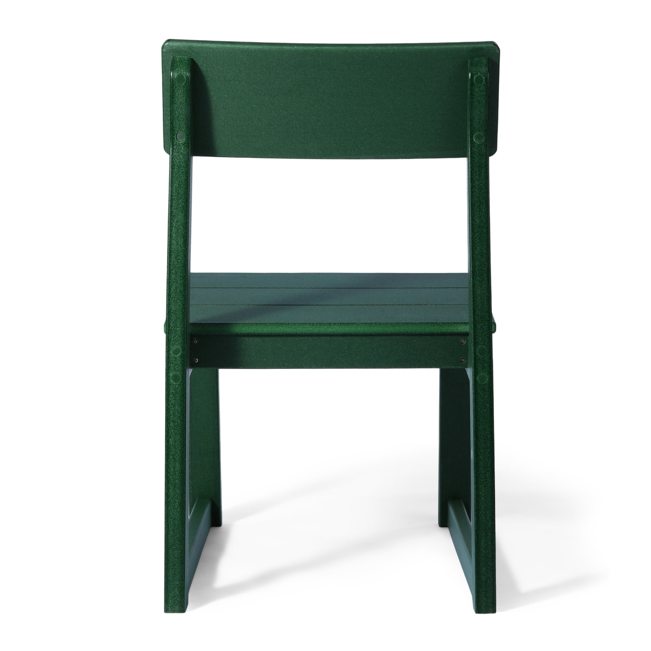 Paloma Modern HDPE Outdoor Armless Patio Dining Chairs (Set of 2)