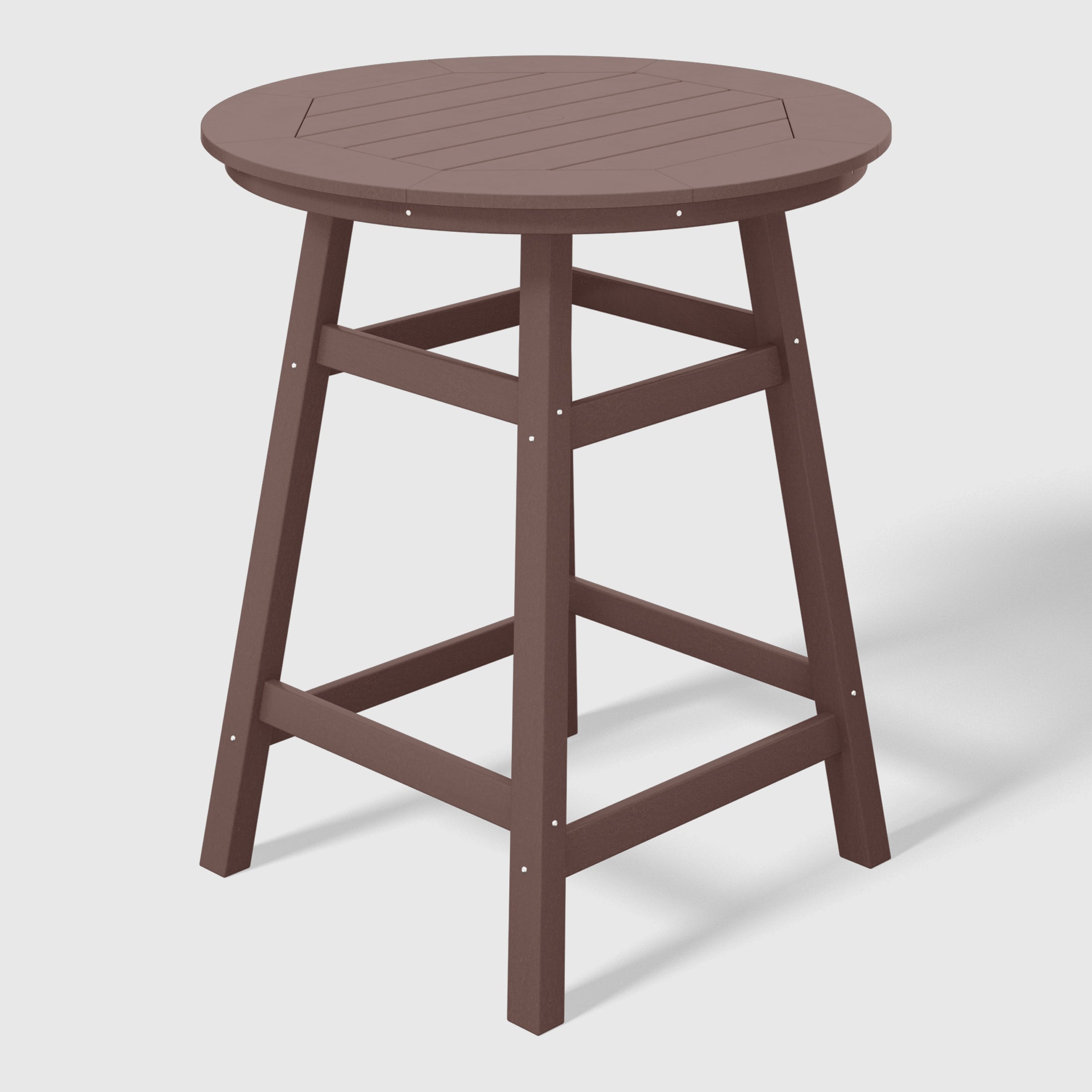Malibu Outdoor 35" HDPE Round Patio Counter Height Bar Table