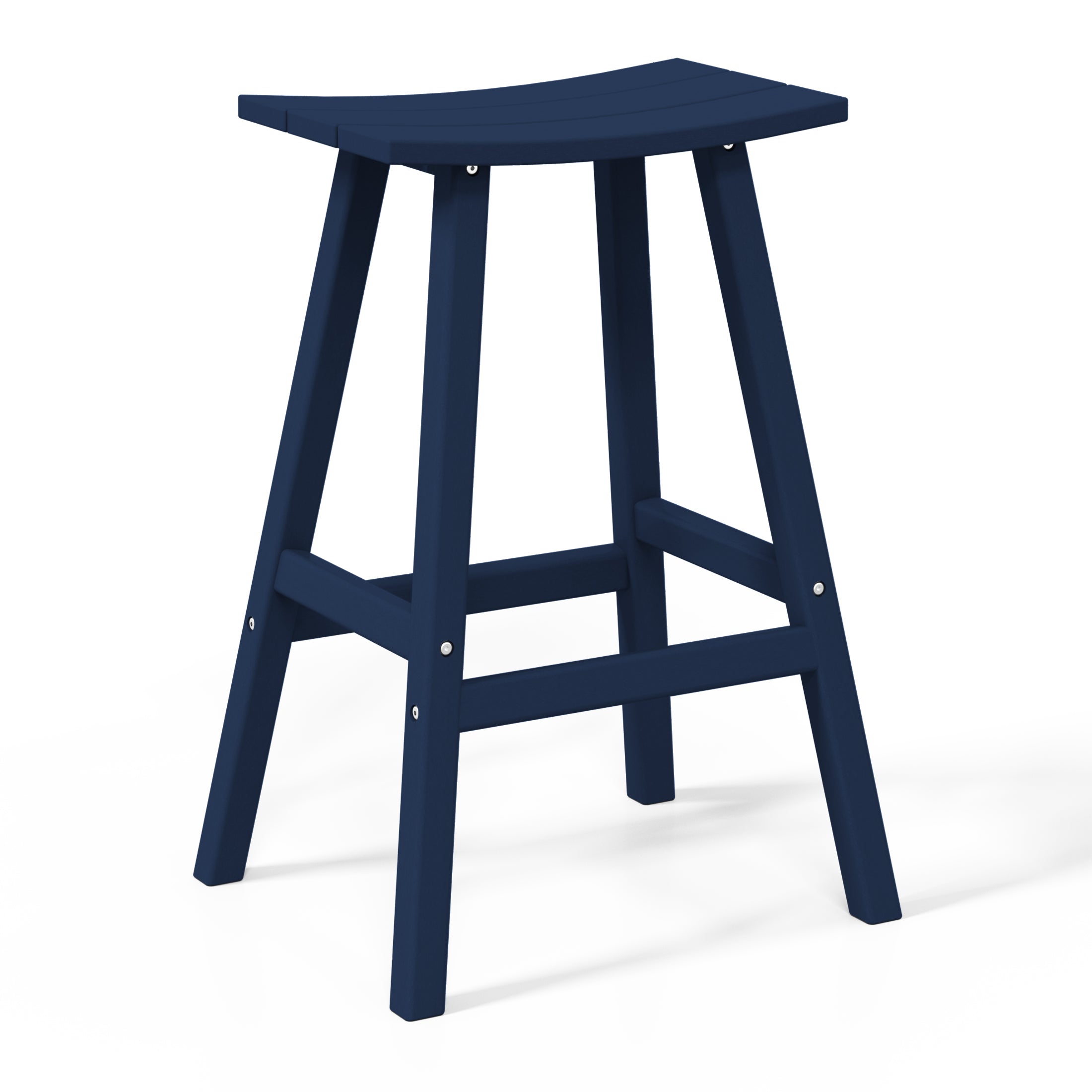 Malibu 29" HDPE Outdoor Patio Bar Height Bar Stools (Set of 2)