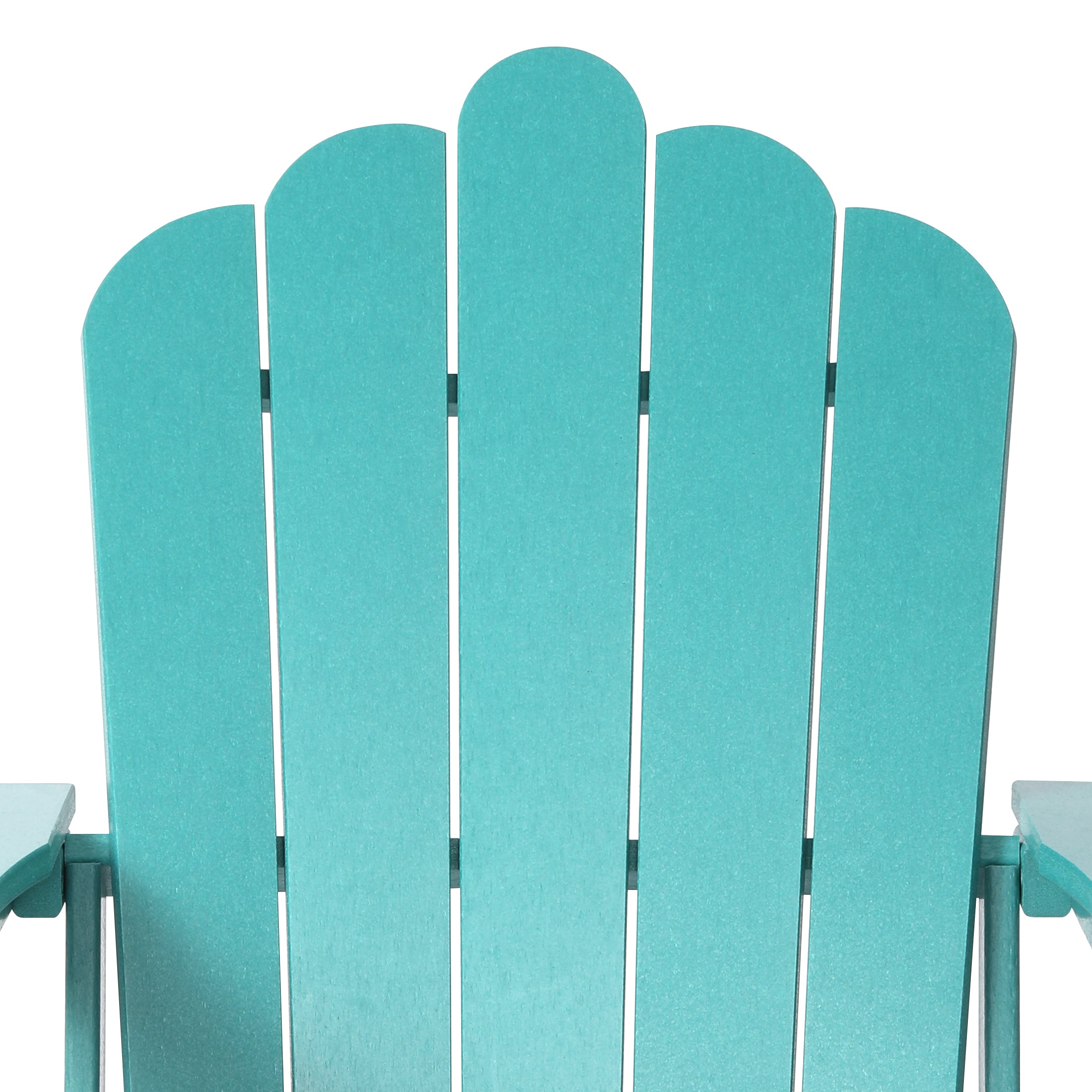Highland 4-Piece Outdoor Patio HDPE Adirondack Chairs With Ottomans and Cup Holder Set