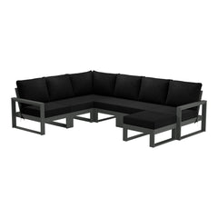 Montara 7-Piece Outdoor Modular L-Shaped Corner Patio Sectional Sofa Set