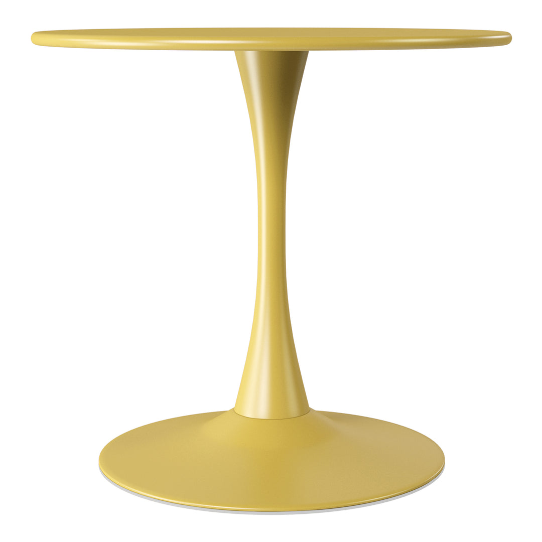 Playa 31.5" Round Outdoor Indoor Metal Cocktail Dining Table